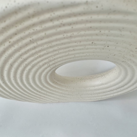 Sporvil Ikebana Round Donut Ceramic Vase Portugal - Picture 3 of 3